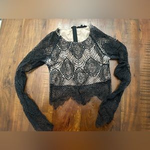 Lace crop top